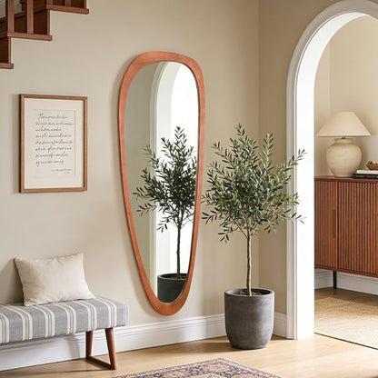 WallBeyond Asymmetrical Mirror, Irregular Mirror Full Length, Boho Wall Mirrors - Image 2
