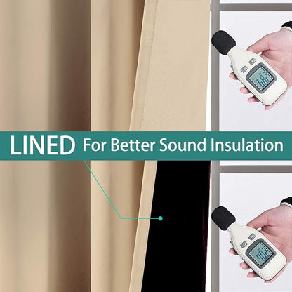 Yakamok 108 Inches Long Thermal Insulated 100% Blackout Curtains - Image 4
