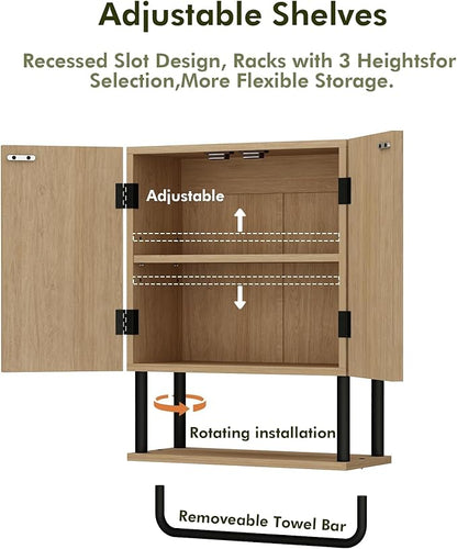 RUSTOWN Farmhouse Bathroom Wall Cabinet - Image 6