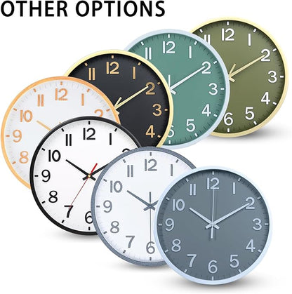 Wall Clocks Battery Operated 10 inch Modern Wall Clock, Silent Non Ticking Wall - Image 6