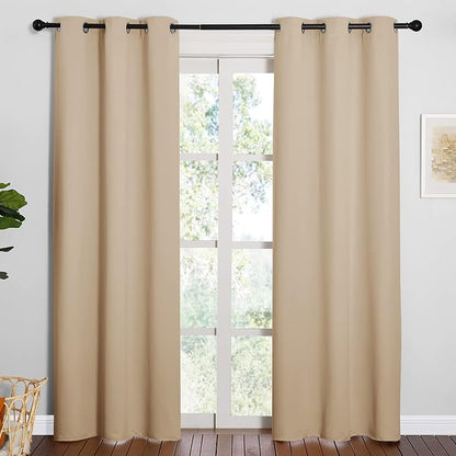 NICETOWN Thermal Insulated Eyelet Top Room Darkening Panels/Curtains/Drapes - Image 2