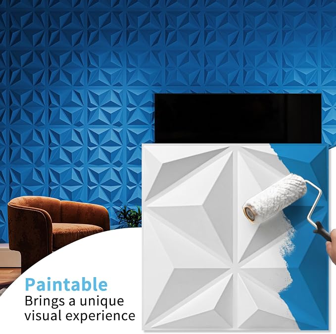 Art3d 100 Pack Decorative 3D Wall Panels, 97 Sq.Feet PVC Interior Wall Décor - Image 4