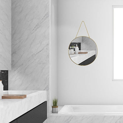 YCHMIR 11.8-inch Small Round Wall Mirror - Image 4