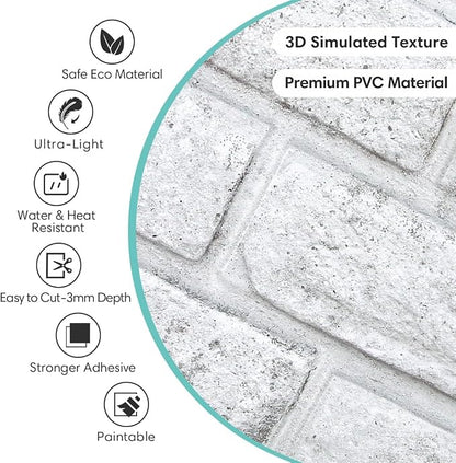 Commomy 3D Brick Peel and Stick - Image 3