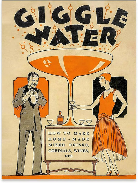noxozoqm Funny Cocktail Wall Art Vintage Trendy Bar Cart Decor Martini Wine by Unknown