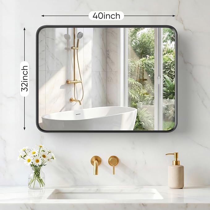 NEWBULIG 32X40 Inch Bathroom Mirror - Image 2