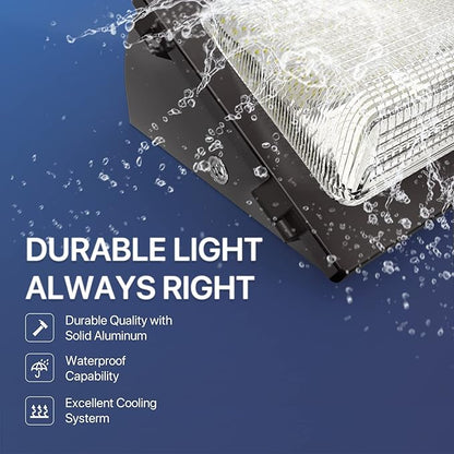 HYPERLITE LED Wall Pack Light 120W 15, 600LM Commercial and Industrial Outdoor - Image 4