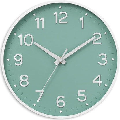 Roymnie Wall Clock Green, Silent Wall Clocks Battery Operated 8 Inch-Modern Non by Unknown