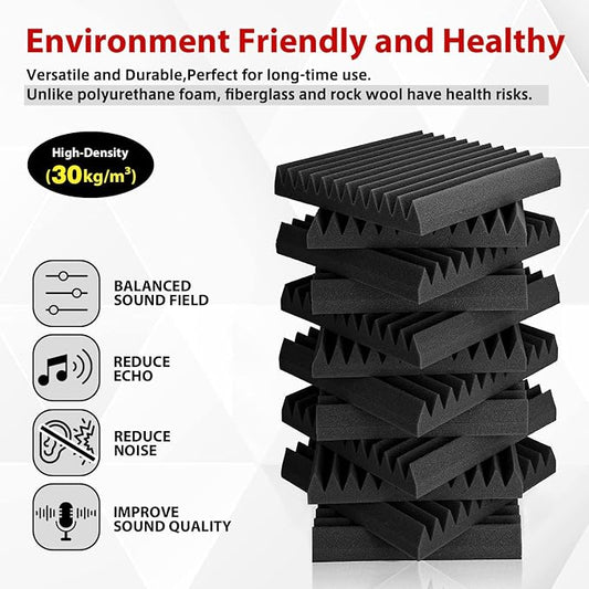FONESO Acoustic Foam Panels, Sound Proof Foam Panels - Image 2