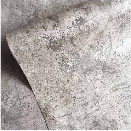 BAYYA 24x354 inch Gray Concrete Wallpaper Roll Peel Stick Grey Textured Thick - Image 2