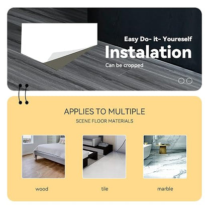 Wood Grain Peel and Stick Floor Tiles – 11.8” Width, Full Roll Length of 590" – - Image 7