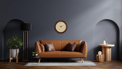 Bulova Atomic Time 2 Analog Wall Clock C5004 | 12.4" Wooden Frame, Sets Time - Image 4