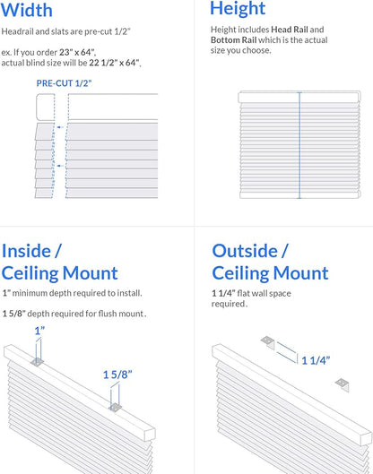 CHICOLOGY Blinds for Windows, Mini Blinds, Window Blinds, Door Blinds, Blinds & - Image 7