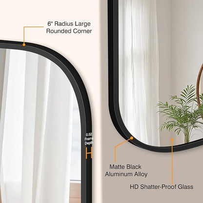 Bathroom Mirror for Wall, Large Bathroom Vanity Mirror for Over Sink 30 x 60 - Image 3