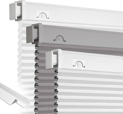 Grandekor No Drill No Tools Cordless Cellular Shades, UV Protection Privacy No by Grandekor