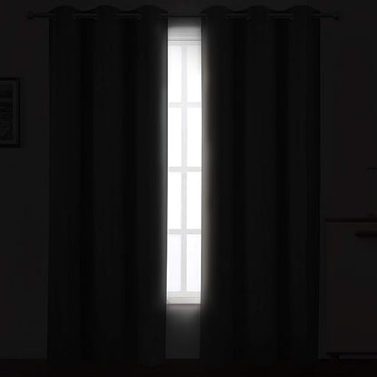 LEMOMO Grey Thermal Blackout Curtains/38 x 84 Inch/Set of 2 Panels Room - Image 3