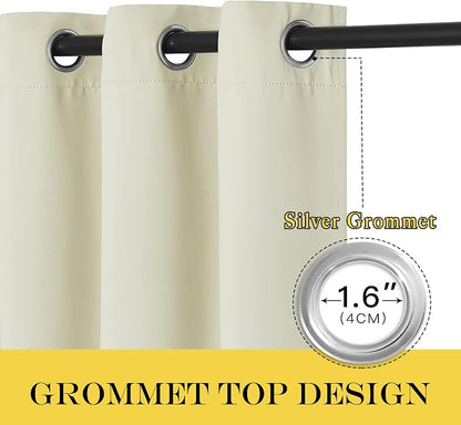 NICETOWN Bedroom Short Blackout Curtain 54 inches Long - Image 2