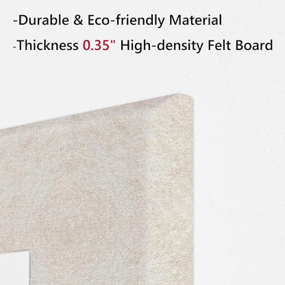 Neatsure Large Cork Board for Wall, 6 Panels Felt Tiles Tack Push Pin Board for - Image 4