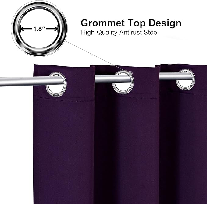 ChrisDowa Blackout Curtains 36 Inches Long - Image 2