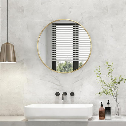 NEWBULIG 20 Inch Round Wall Mirror, Bathroom Mirror - Image 7
