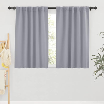 RYB HOME Small Window Curtains Blackout, Privacy Thermal Insulating Drapes by RYBHOME