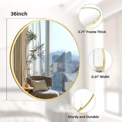 XRAMFY 36 Inch Round Mirror - Image 6