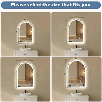 DUMOS 20"×28" LED Bathroom Mirror - Image 2