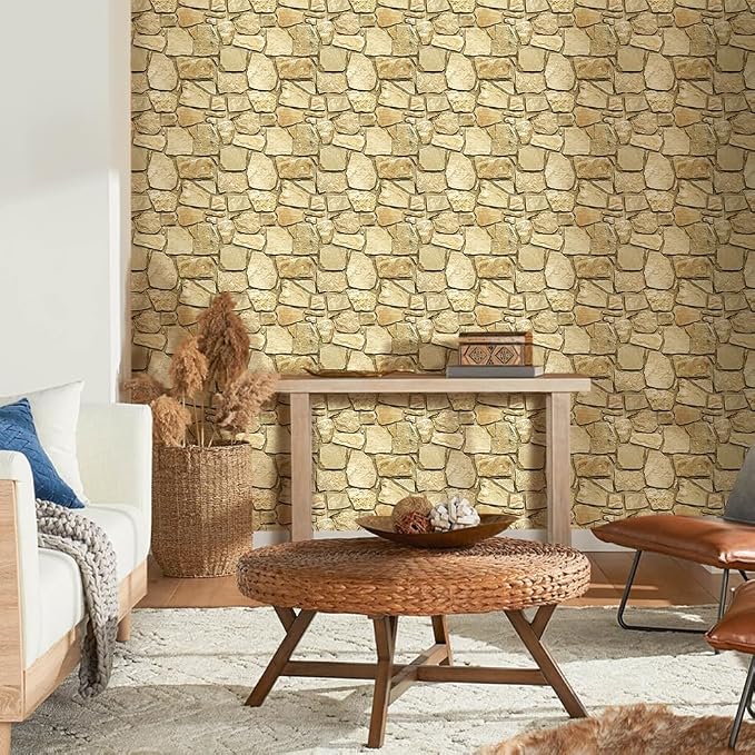 COMSTICKC 3D Faux Stone Wall Panel Peel and Stick Wall Stickers, Not Real Stone - Image 2