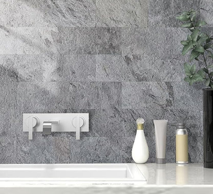 AULIGET 20-Piece Dark Slate Peel and Stick Backsplash Wall Tiles, Laundry Room - Image 4