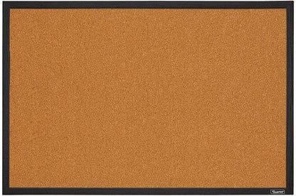 Quartet Cork Bulletin Board, Framed Corkboard, Message Board, Vision Board by Quartet