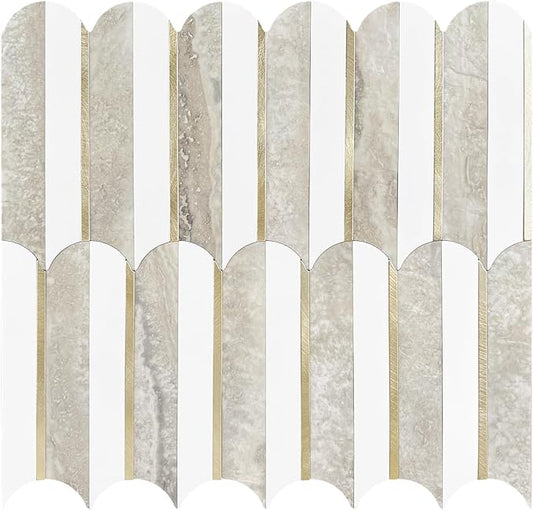 Vamos Tile Peel and Stick Backsplash Seamless Tile, 1-Sheet Stick on Backsplash by VamosTile