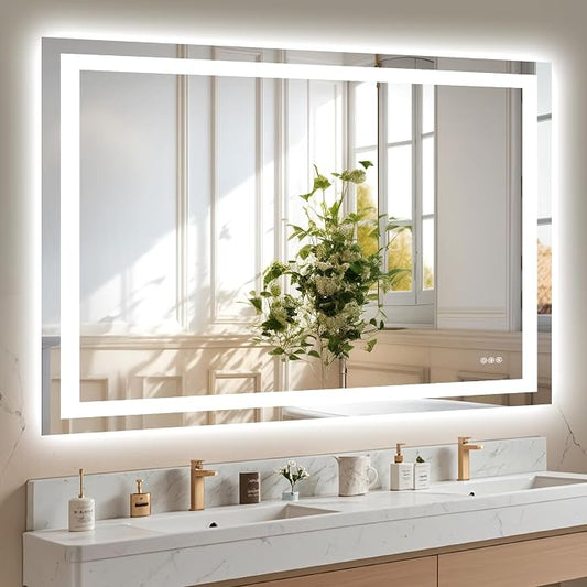 Hivone 48X40 LED Bathroom Mirror by Hivone