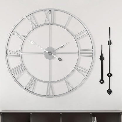 LEIKE 16" Modern Large Wall Clocks, Silent Non Ticking, Battery Operated by LEIKEWALLCLOCK