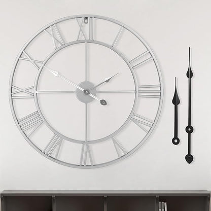 LEIKE 16" Modern Large Wall Clocks, Silent Non Ticking, Battery Operated by LEIKEWALLCLOCK