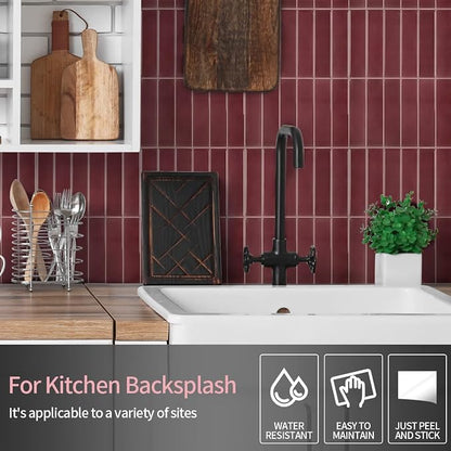 Peel and Stick Backsplash 3D Wall Tiles, Self-Adhesive, Oil Proof, Waterproof - Image 2