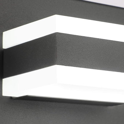 SOLFART Black Bathroom Vanity Lights Over Mirror Dimmable LED Modern Black - Image 9