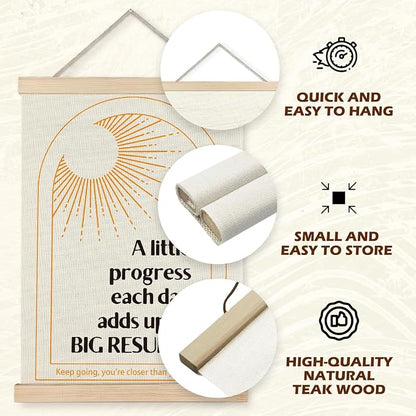 Supwhd Boho Positive Affirmations Wall Decor, Inspirational Add Up to Big - Image 5