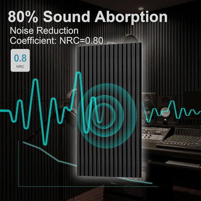 Wood Slat Acoustic Wall Panels-3D Fluted Sound Absorbing Panel - Image 4