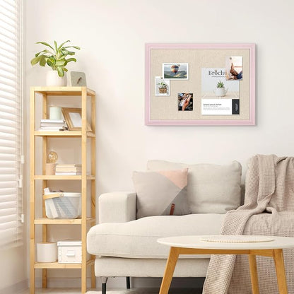 Large Cork Board with Linen, Picture Display Vision Board Corkboards - Image 6