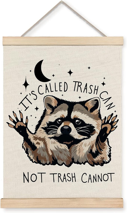 Foritho Funny Motivational Raccoon Poster Wall Art Framed, Gifts by Unknown