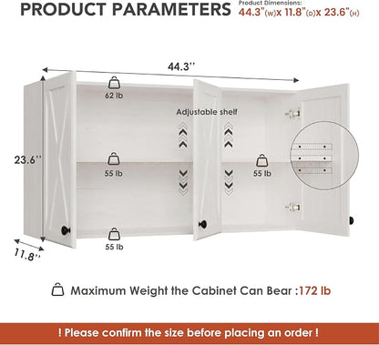 Furnaza Farmhouse Large Wall Cabinets - Image 4