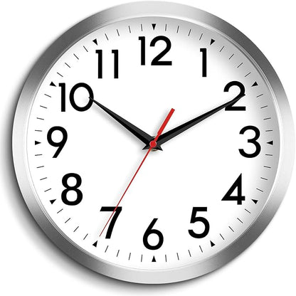 DAXSMY 12 Inch Wall Clock Battery Operated Silent Non Ticking Analog Modern by DAXSMY
