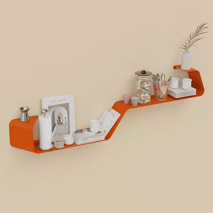 Sttoraboks Floating Wall Shelves Set of 3, Metal Mounted Shelf by Sttoraboks