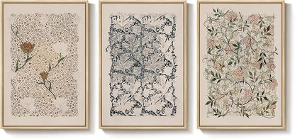 Framed William Morris Canvas Wall Art - Image 9