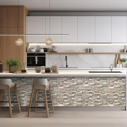 Yutianli 10PSC 3D Wall Panels Peel and Stick Faux Brick Wall Panels - Image 3