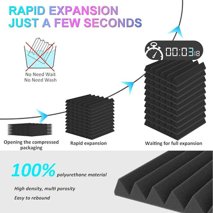 JBER 6 Pack Acoustic Foam Wedge - Image 3