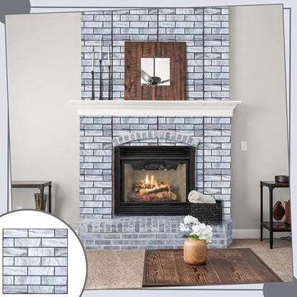 12PCS 3D Wall Panels Peel and Stick Foam Faux Brick Wall Panels, Self-Adhesive - Image 5