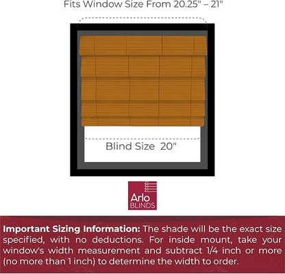 ARLO BLINDS Semi-Sheer Bamboo Roman Shades - Image 2