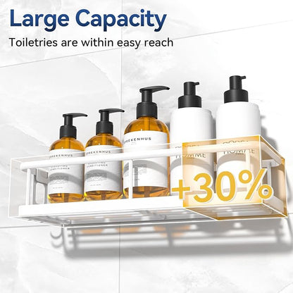 YASONIC Shower Caddy Adhesive, No Drill Bathroom Shower Organizers, - Image 5