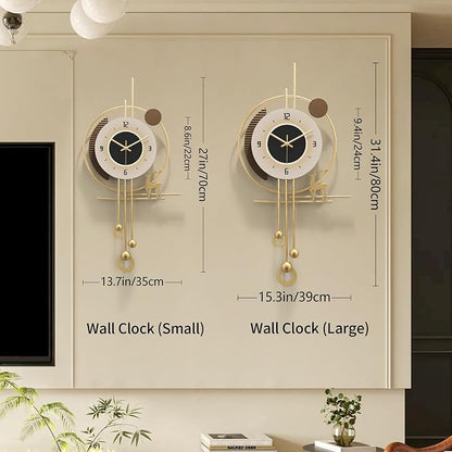 Modern Wall Clock for Living Room, Large Gold Decorative Wall Clock - Image 3